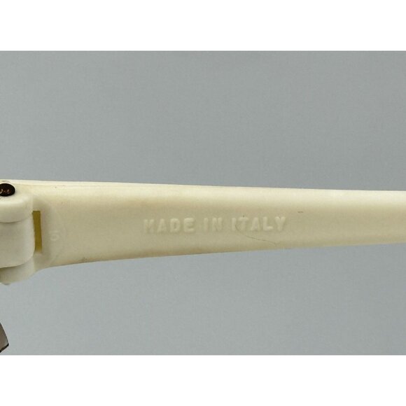 Vintage Brevettato Baruffaldi Wrap Sunglasses Ivory Frames Anti Fog Italy (L) - Picture 7 of 11